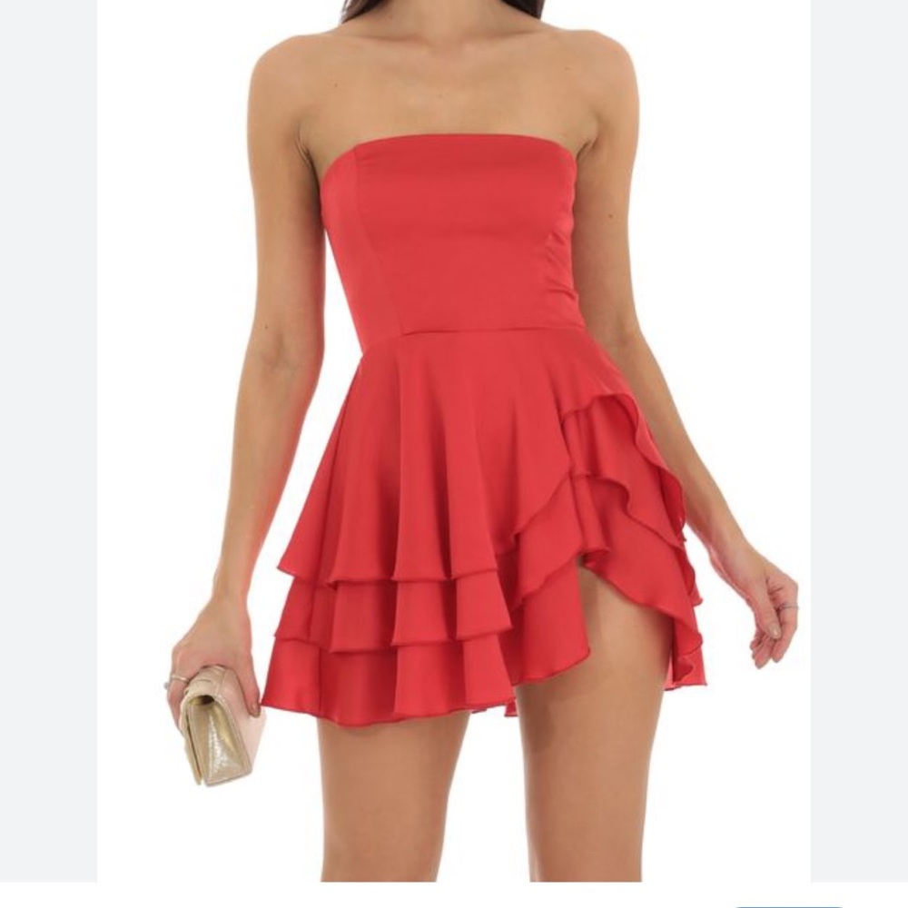 Lucy in the Sky Satin Body Con Dress, Size S